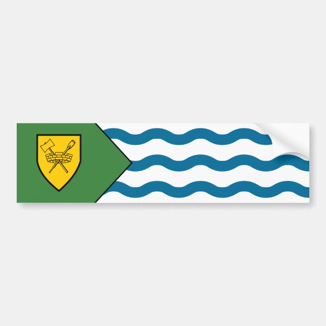 Pegatina Para Coche Bandera de Vancouver (British Columbia, Canadá) (Frente)