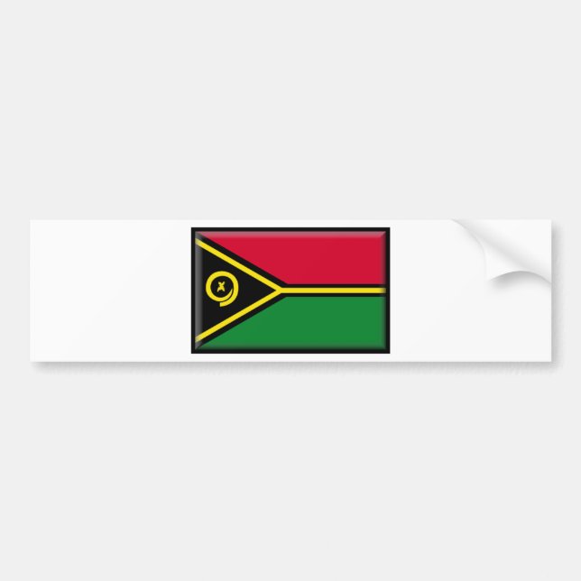 Pegatina Para Coche Bandera de Vanuatu (Frente)