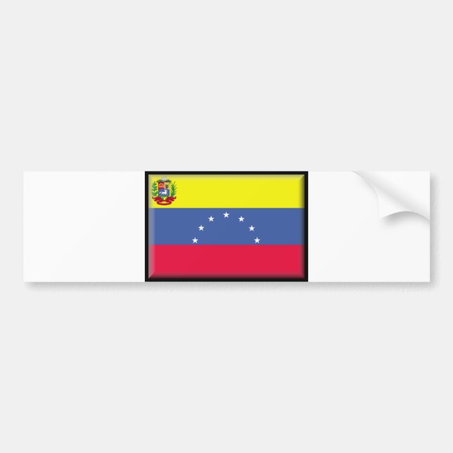 Pegatina Para Coche Bandera de Venezuela (Frente)