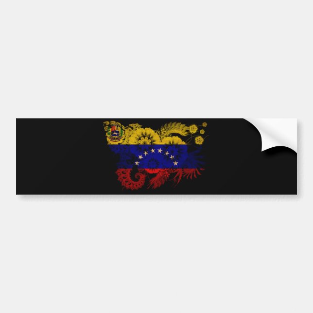 Pegatina Para Coche Bandera de Venezuela (Frente)