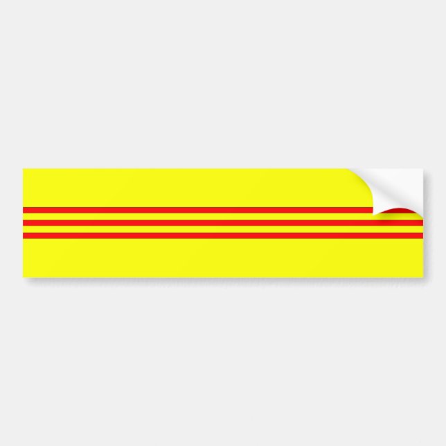 Pegatina Para Coche Bandera de Vietnam del Sur (Frente)