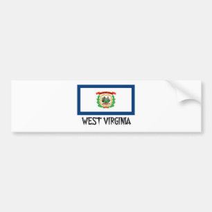 Pegatina Para Coche Bandera de Virginia Occidental