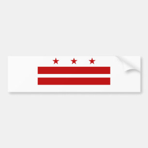 Pegatina Para Coche Bandera de Washington DC