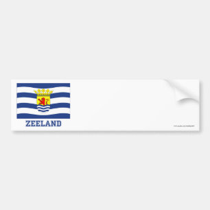 Pegatina Para Coche Bandera de Zelanda con nombre