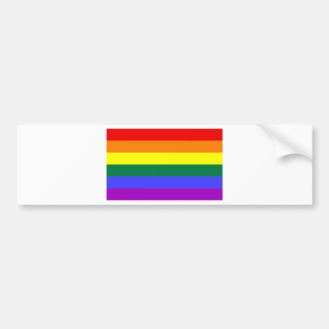 Pegatina Para Coche Bandera del arco iris (Frente)