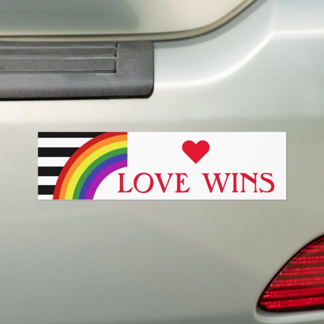 Pegatina Para Coche Bandera del Arcoíris de Orgullo Aliado (en coche)