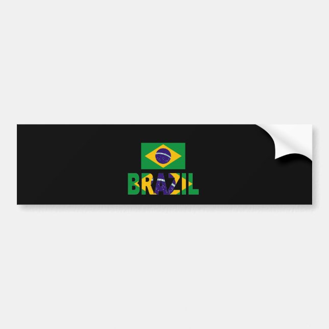 Pegatina Para Coche Bandera del Brasil (Frente)