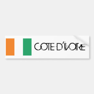 Pegatina Para Coche Bandera del d'Ivoire de Cote
