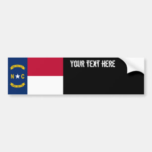 Pegatina Para Coche Bandera del estado de Carolina del Norte