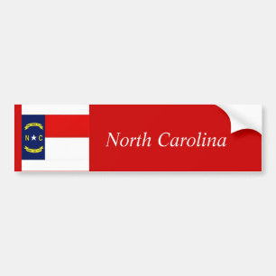 Pegatina Para Coche Bandera del estado de Carolina del Norte, Carolina