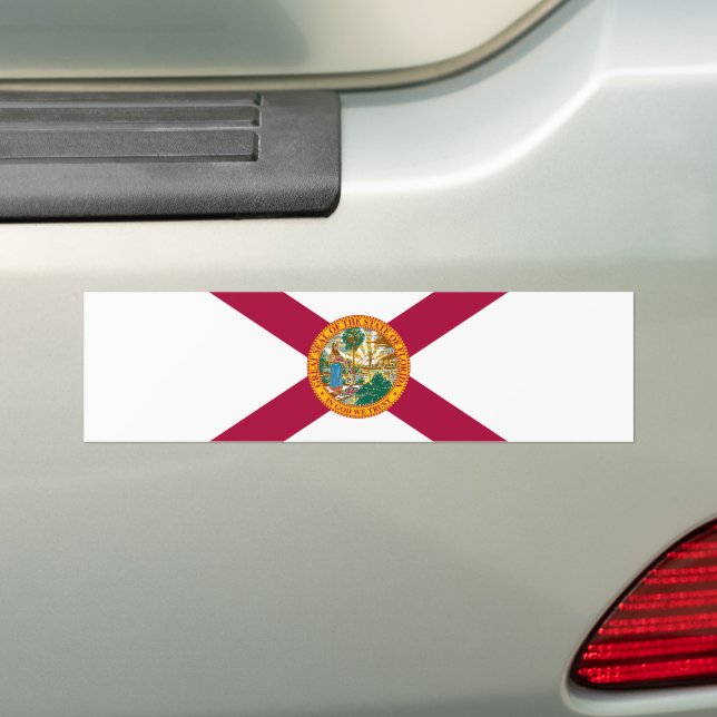 Pegatina Para Coche Bandera del estado de Florida (en coche)