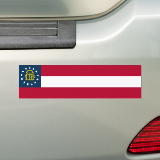 Pegatina Para Coche Bandera del Estado de Georgia (en coche)