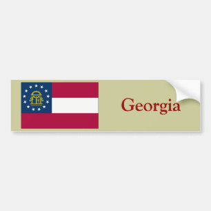 Pegatina Para Coche Bandera del estado de Georgia