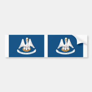 Pegatina Para Coche Bandera del estado de Louisiana