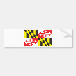 Pegatina Para Coche Bandera del estado de Maryland