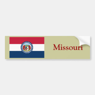 Pegatina Para Coche Bandera del estado de Missouri