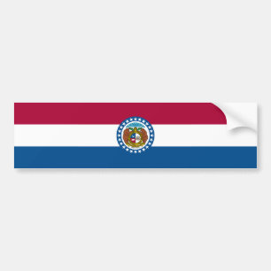 Pegatina Para Coche Bandera del estado de Missouri
