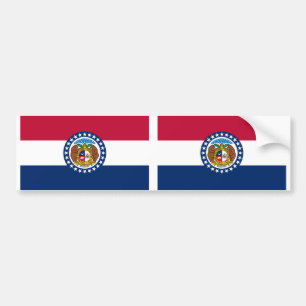 Pegatina Para Coche Bandera del estado de Misuri