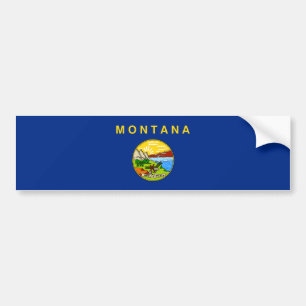 Pegatina Para Coche Bandera del Estado de Montana