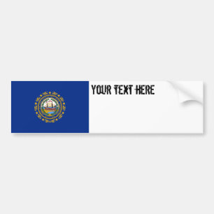 Pegatina Para Coche Bandera del estado de New Hampshire