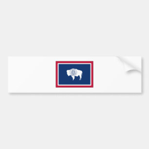 Pegatina Para Coche Bandera del estado de Wyoming