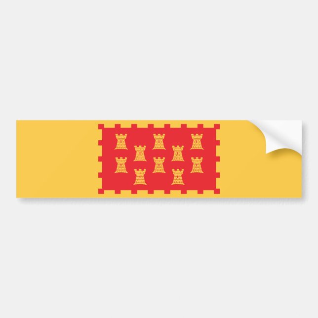 Pegatina Para Coche Bandera del Gran Manchester (condado del Reino Uni (Frente)