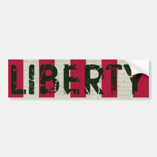 Pegatina Para Coche Bandera del Grunge de la libertad