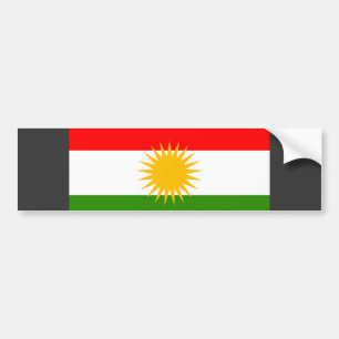 Pegatina Para Coche Bandera del Kurdistan