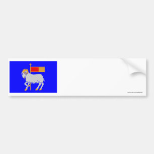 Pegatina Para Coche Bandera del län de Gotlands