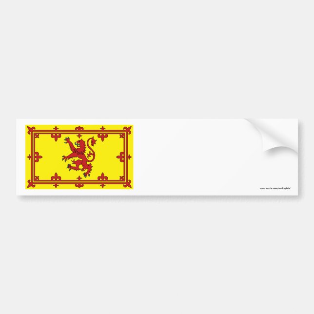Pegatina Para Coche Bandera del león de Escocia (Frente)