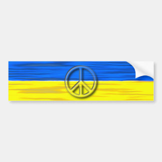 Pegatina Para Coche Bandera del Logo de Paz para Ucrania