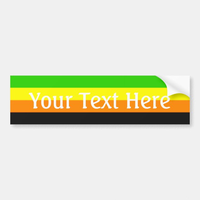 Pegatina Para Coche Bandera del Orgullo Aromántico de las Malvinas (Frente)