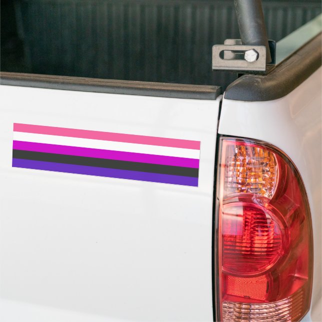 Pegatina Para Coche Bandera del Orgullo de Gélulos (En Camión)
