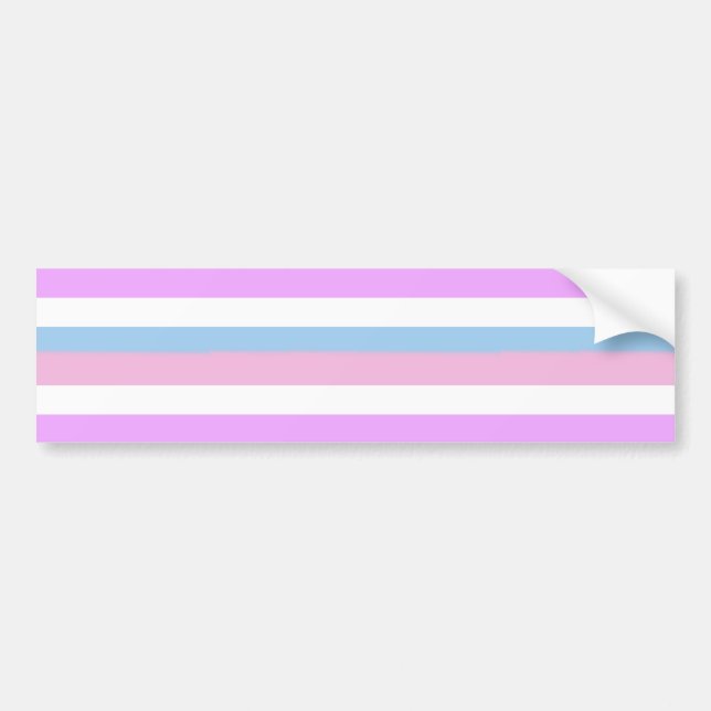 Pegatina Para Coche Bandera del orgullo de Intersex (Frente)