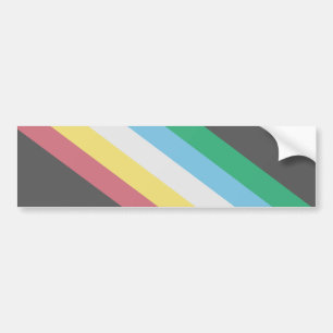 Pegatina Para Coche Bandera del Orgullo de la Discapacidad