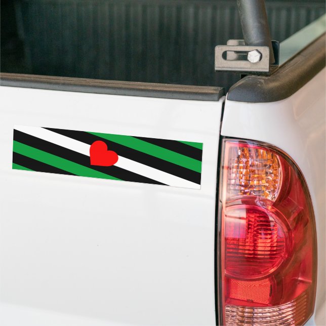 Pegatina Para Coche Bandera del Orgullo del Cuero (En Camión)