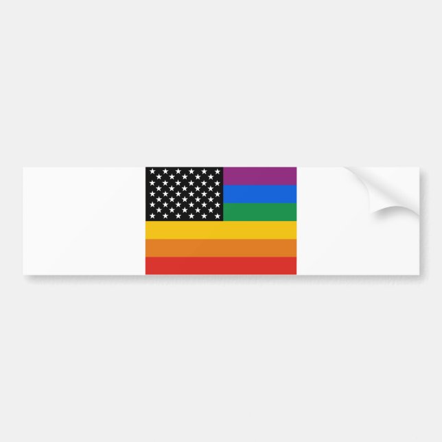 Pegatina Para Coche Bandera del orgullo gay (Frente)