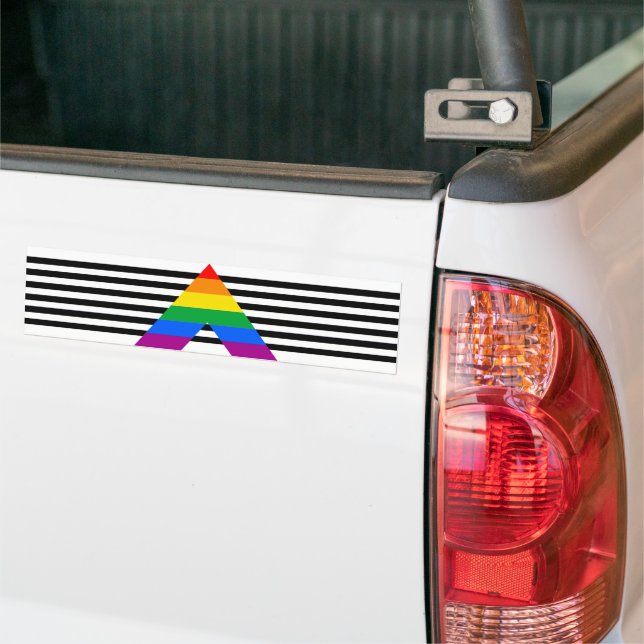 Pegatina Para Coche Bandera del Orgullo LGBTQ Ally (En Camión)