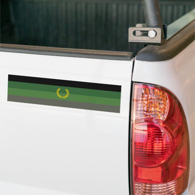 Pegatina Para Coche Bandera del Orgullo Uniforme Militar (En Camión)