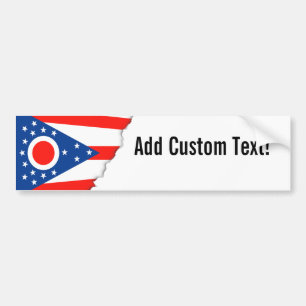 Pegatina Para Coche Bandera del país de abanderamiento de Ohio