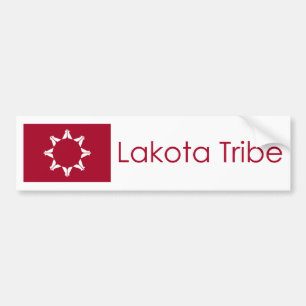 Pegatina Para Coche Bandera del pino Ridge de Lakota