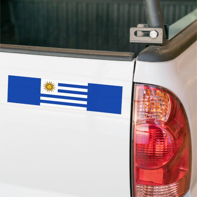 Pegatina Para Coche Bandera del Uruguay (Uruguay) (En Camión)