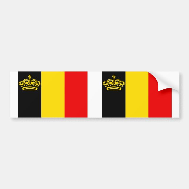 Pegatina Para Coche Bandera del yate de Bélgica, Bélgica (Frente)