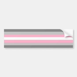 Pegatina Para Coche Bandera Demigirl (Orgullo Demi Chica) (Identidad d
