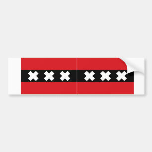 Pegatina Para Coche Bandera DOS de Amsterdam