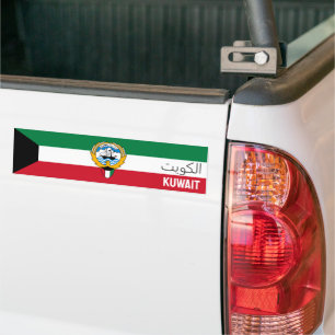 Pegatina Para Coche Bandera/ emblema de Kuwait