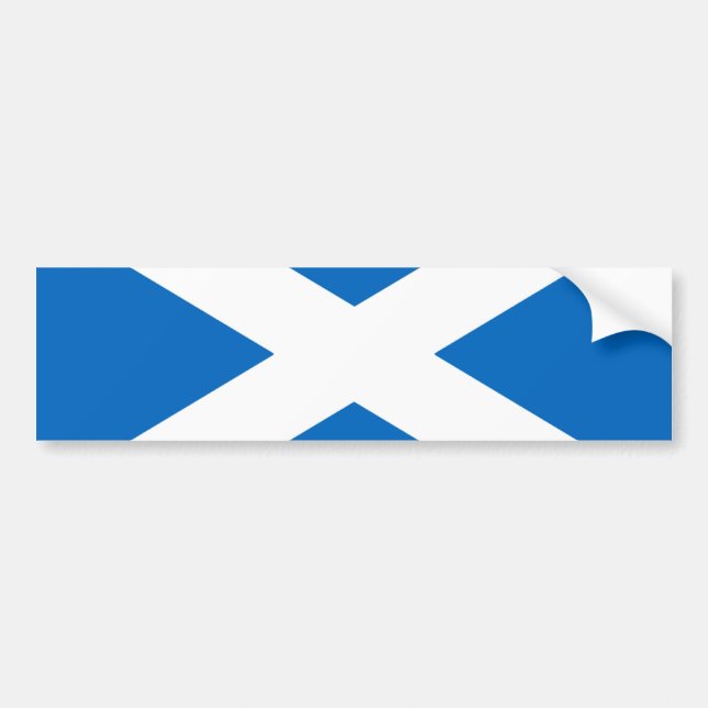 Pegatina Para Coche Bandera escocesa Saltire (Frente)