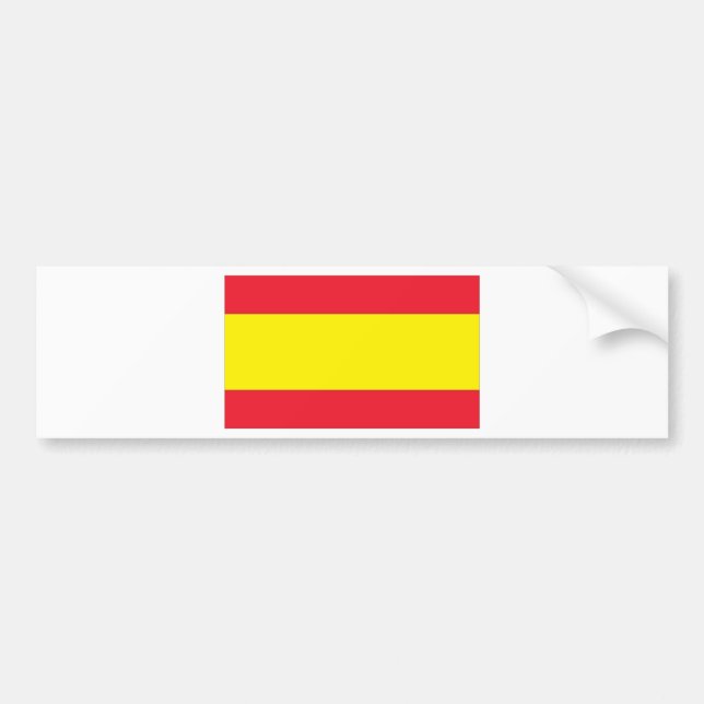 Pegatina Para Coche Bandera española (Frente)