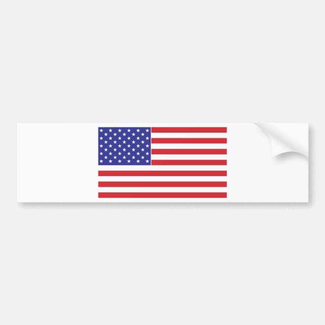 Pegatina Para Coche Bandera estadounidense (Frente)