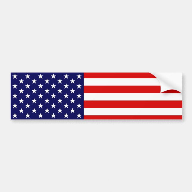 Pegatina Para Coche Bandera estadounidense (Frente)
